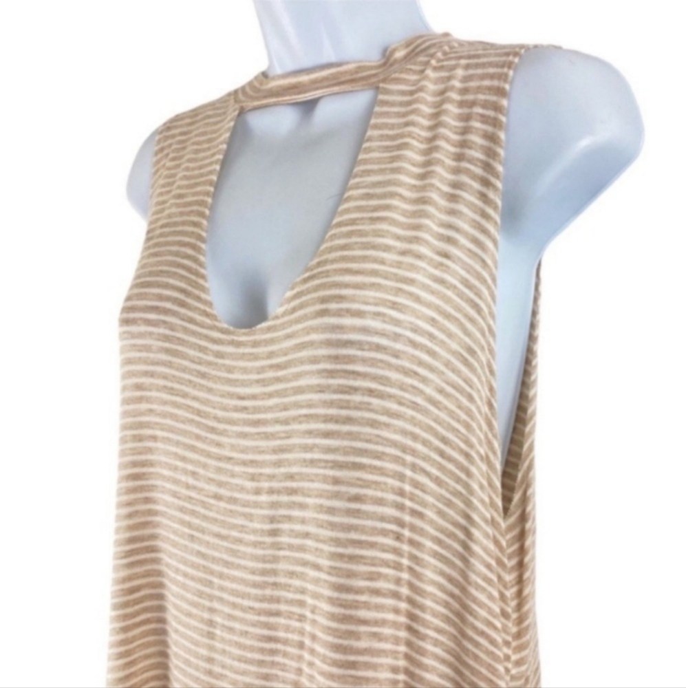 NWT Sage The Label Striped Keyhole Tunic Tank Size Medium - Picture 2 of 7